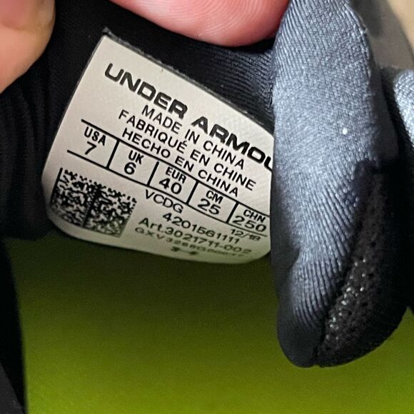 UNDER Armour Men's UA Yard Low ST Baseball Cleats - Black NEW size 7 - Picture 8 of 8